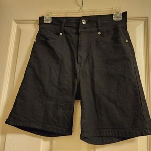 Black stretch long short